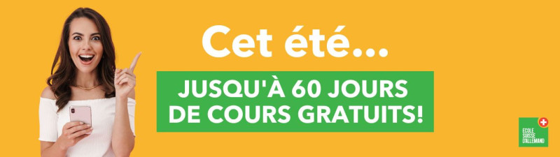 Offre d'été - École Suisse d'Allemand
